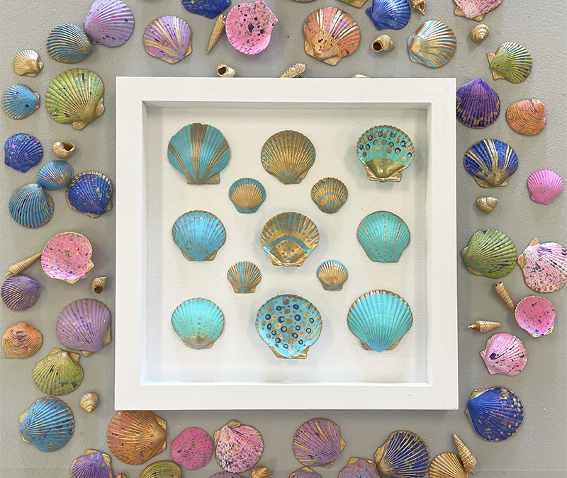 Shell Collage, Seaside expressions art studio, punta gorda fl