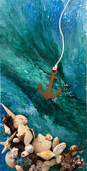 Drop anchor art class at Seaside Expressions Art studio in Punta Gorda, FL